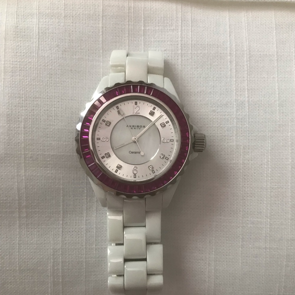 Akribos ceramic women’s watch